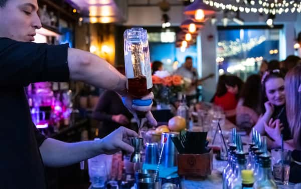 pouring drink
