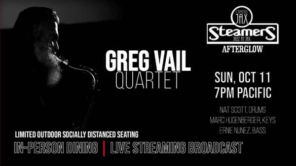 Greg Vail Quartet Steamers JAZz at JAX AfterGlow Campus Jax Bar