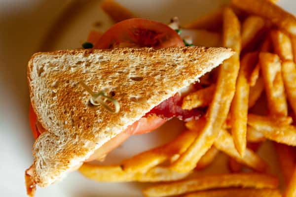 Half Shilo Club Sandwich with Fries 