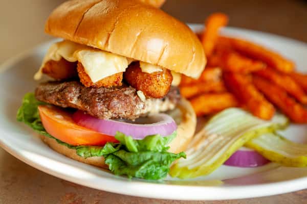 Spicy Cheese Curd Burger