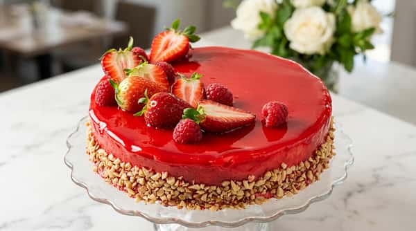 strawberry raspberry cake