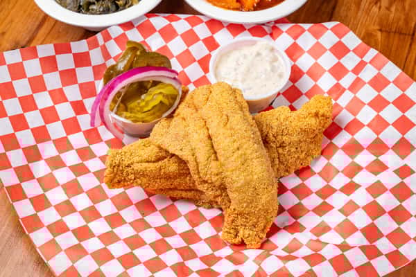 2 Piece Catfish Plate