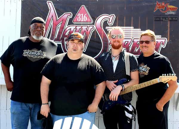Reginald (Reggie) Upshur (far LEFT), Derek Trull (center left), John Long (center right), Chris Nordman (far right)