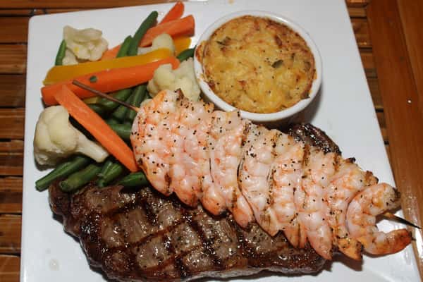 steak and shrimp