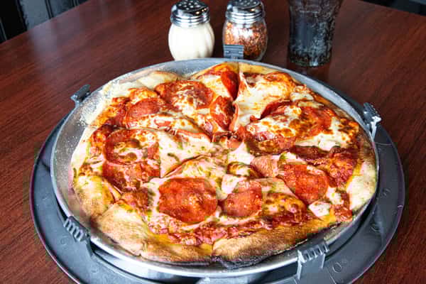 Double Pepperoni Pizza Pizzas The Loose Wheel Bar & Grill in WA