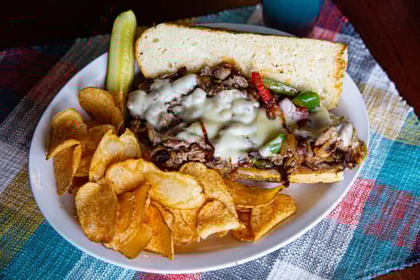 Philly Cheese Steak Wraps/Sandwiches The Loose Wheel Bar & Grill