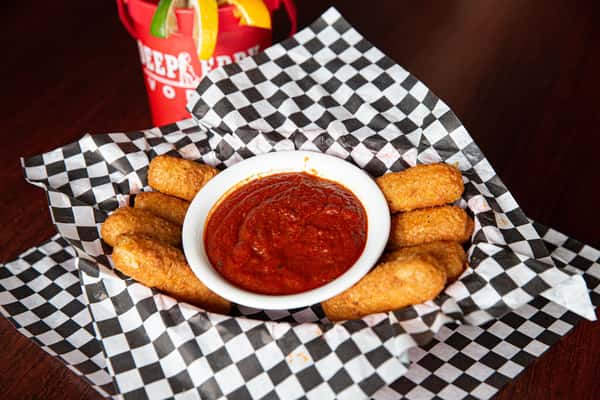 Mozzarella Sticks Appetizers/Salad/Soup The Loose Wheel Bar