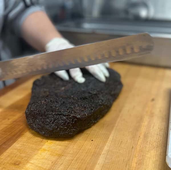Slicing brisket V