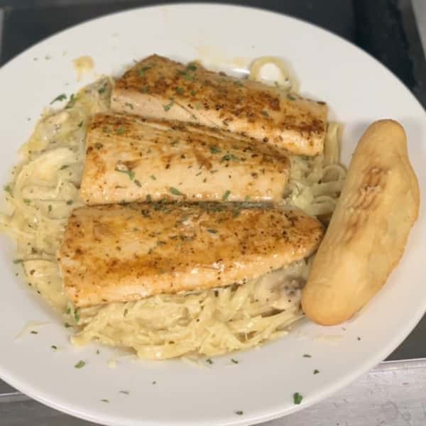 Mahi Alfredo Main St Marys Seafood & More Seafood Restaurant