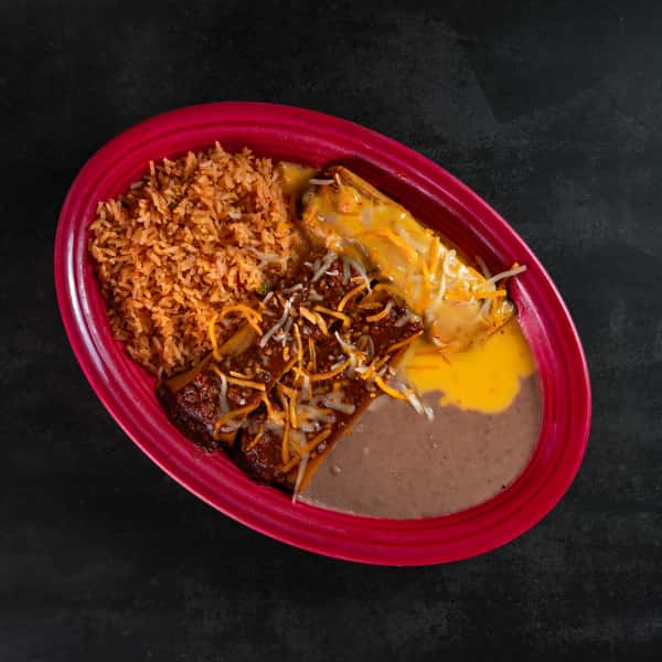 No 3. - Two Tamales and One Enchilada