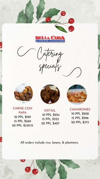Catering specials