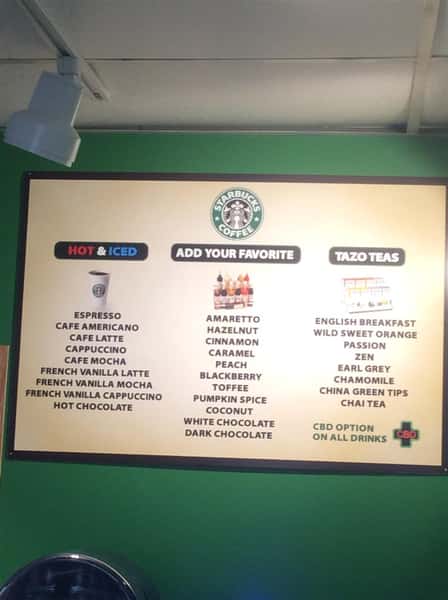 Now Serving Starbucks - add CBD to any drink