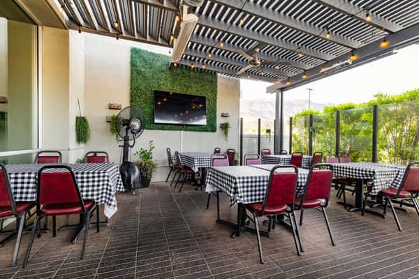 exterior of norma's patio
