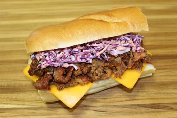 roast beef sub with coleslaw