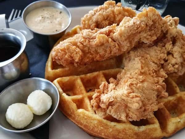 chicken and waffles