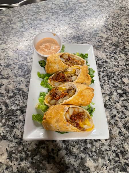 Bacon Cheeseburger Eggrolls