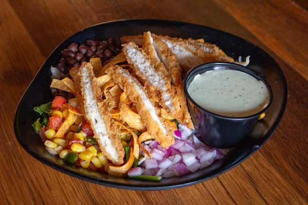 fried chicken salad