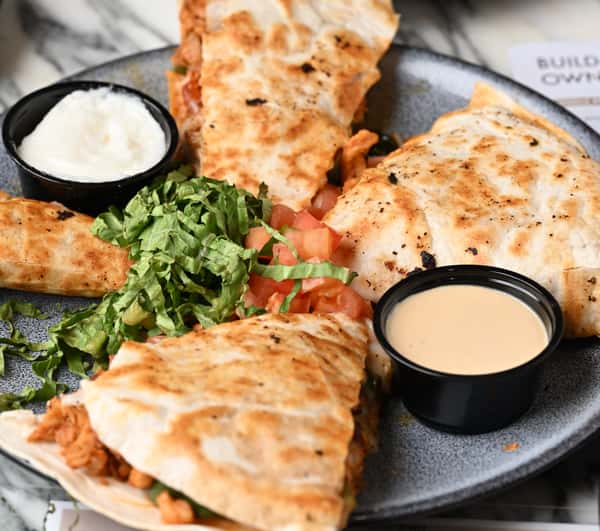 Mediterranean quesadilla