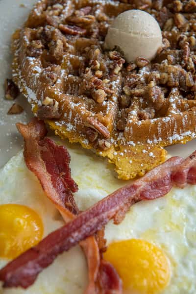 Pumpkin Waffle Combo