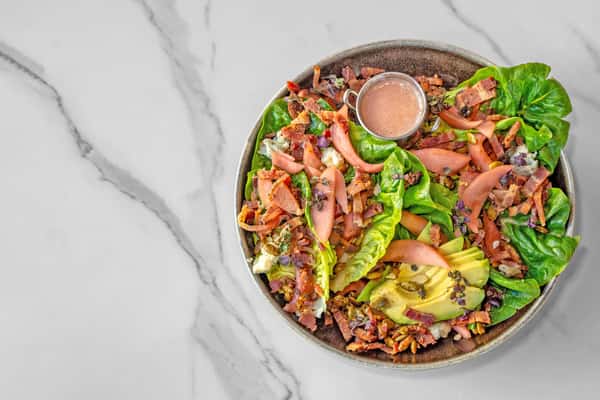 Hibiscus Poached Pear Salad