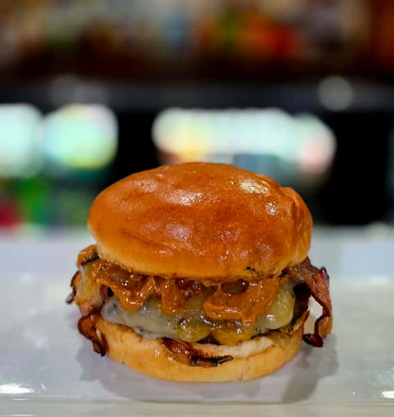 Peanut Butter Bacon Burger