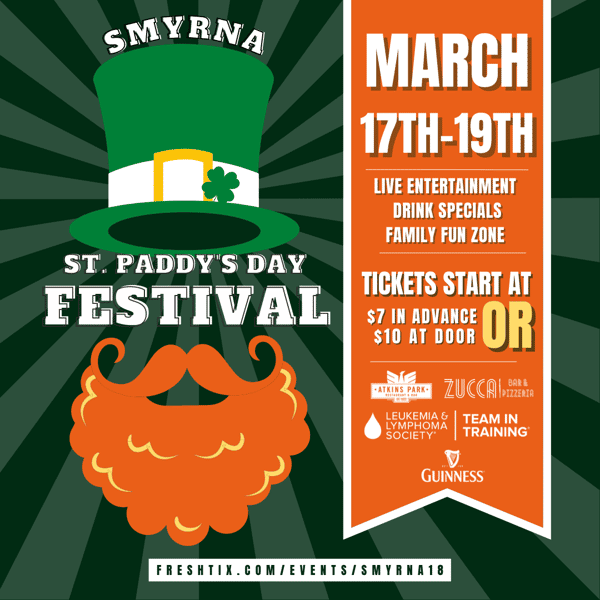 18th Annual Smyrna St. Paddy's Day Festival Atkins Park Restaurant