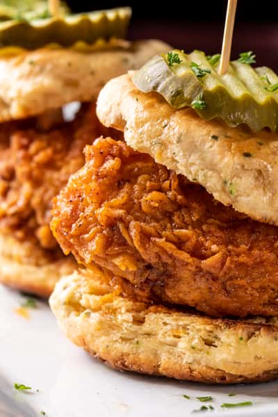 Nashville "Hot" Chicken Biscuit Sliders