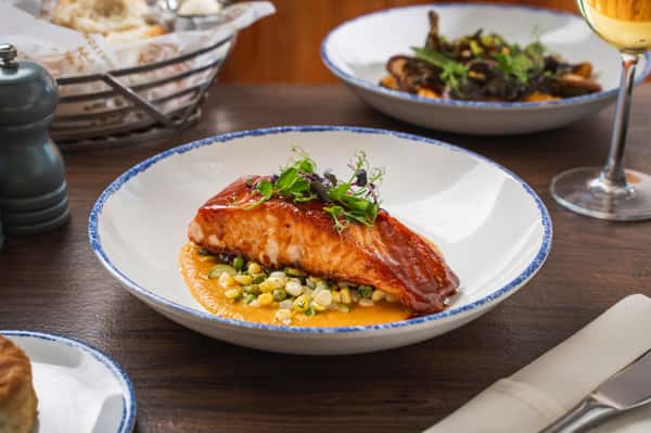 Sweet-Tea Lacquered Salmon