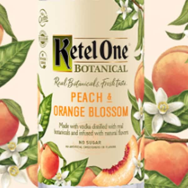 Vodka- Ketel One (Peach & Orange Blossom)