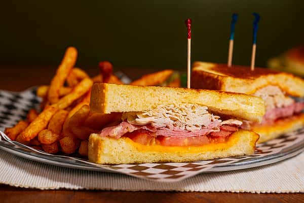 Sandwich with fries