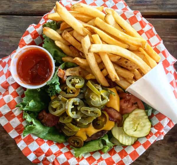Gluten free lettuce wrap burger