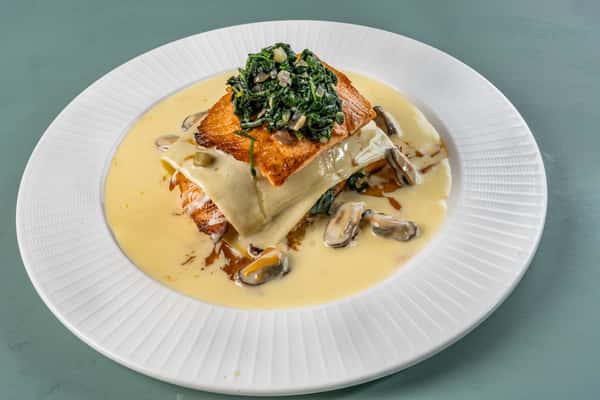 Lachs Lasagna 