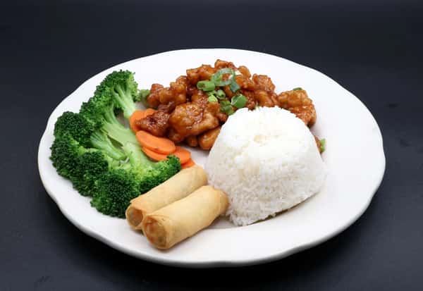 Orange Chicken Plate