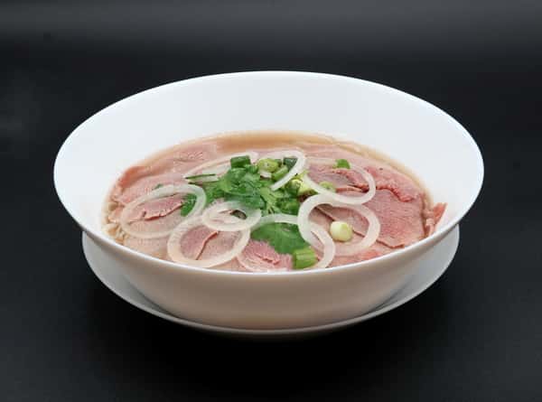 Rare Slices of Filet Mignon Pho