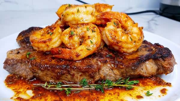Grilled Steak & Shrimp