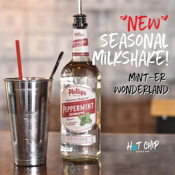 🥳*NEW*🥳 Seasonal Milkshake flavor!
.
Mint-er Wonderland❄️☃️:
-Peppermint schnapps 🪴
-regular or vegan soft serve 🍦
-minty, refreshing, and delicious! 😋
.
It might be cold out🥶, but who cares?! Grab yours before it's all gone!
.
 #milkshakes #shake #milkshakemix #icecream #shakes #ShakeItUp #milkshake #supportsmallbusiness #restaurant #minnesota #supportlocal #burgers #hotchip #rochmn #rochestermn #hotchipburgers #hotchipburgerbar #supportlocalbusiness #burgerandbeer #drinking #sundayfunday #drinks