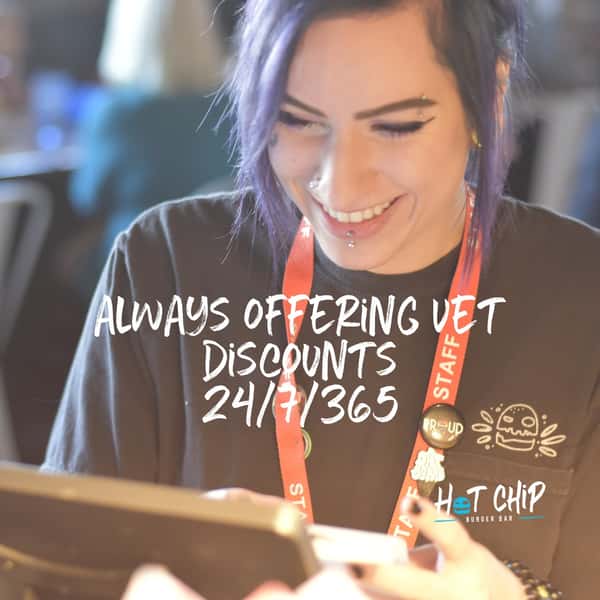 😆Happy Veteran's Day(tomorrow)!!🫡
.
We ALWAYS offer a Vet discount 24/7/365-- 25% off your entire bill💰 for you and a family member (if you want to share, that is😏)
.
We thank all of our veterans🙏, and we hope to see you in soon!💜💜
.
 #supportsmallbusiness #restaurant #minnesota #supportlocal #burgers #hotchip #rochmn #rochestermn #hotchipburgers #hotchipburgerbar #supportlocalbusiness #discount #discounts #veteran #veterans #VeteransDay #veteransday #happyveteranday #HappyVeteransDay #happyveteransday