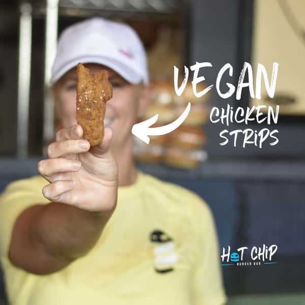 🚨NEW(ish) VEGAN🌱CHICKEN STRIPS!
Fully plant-based, served with vegan ranch, and, did we mention, GLUTEN FREE!
How cool is that?!😎
.
 #hotchip #rochestermn #rochmn #hotchipburgerbar #hotchipburgers #vegan #veganfood #supportlocal #veganchicken #glutenfree