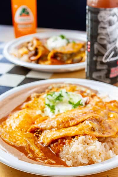 GRILLED CHICKEN ENCHILADAS