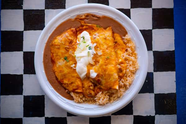 CHEESE ENCHILADAS