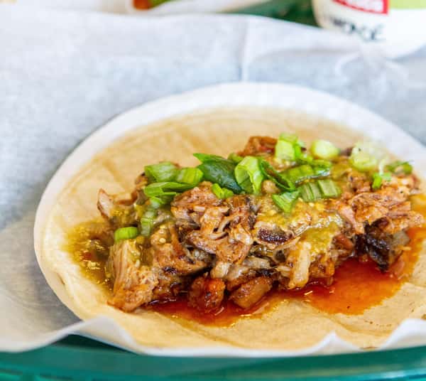 SMOKED PULLED PORK TACO