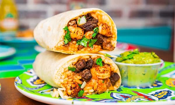 SURF AND TURF BURRITO