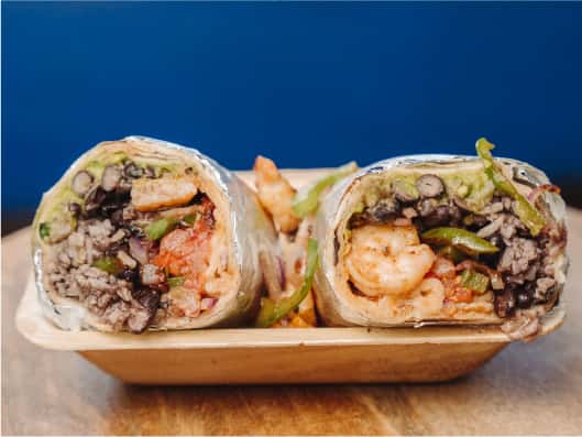GRILLED SHRIMP BURRITO