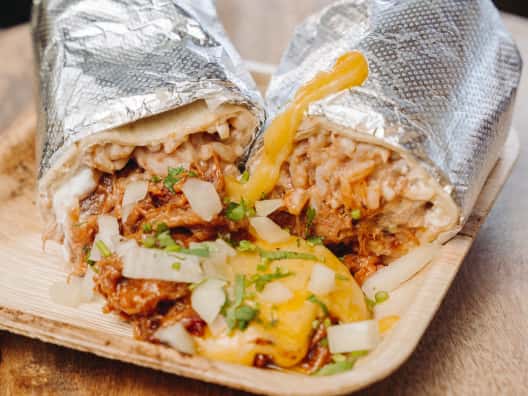 BBQ PULLED PORK BURRITO