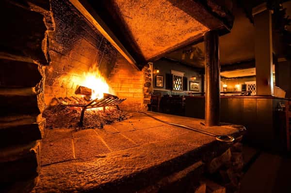 Antlers Steakhouse Ithaca NY Fireplace