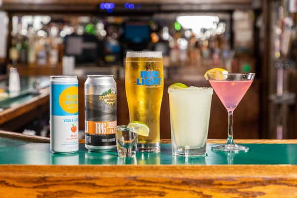 drinks on bar