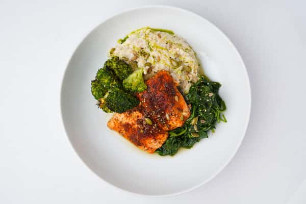 Salmon With Veggie Mash