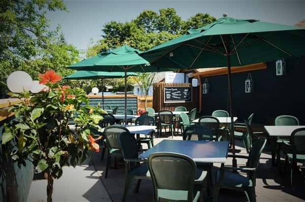Patio outside of Blackbrid's Grille