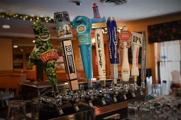 Beers on tap