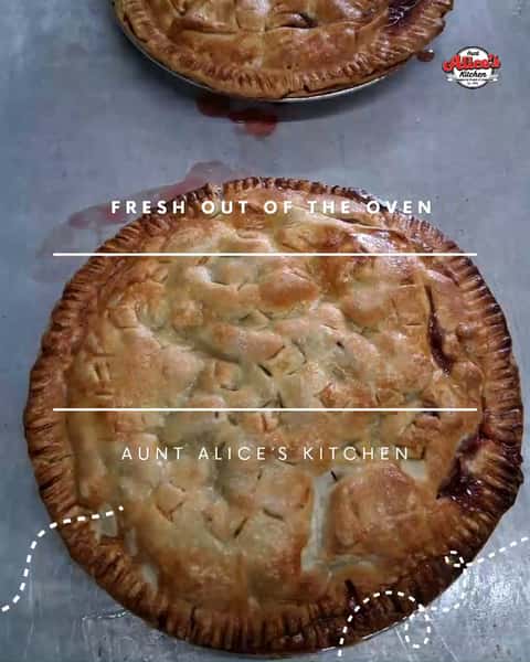 Two rhubarb strawberry pies, fresh out of the oven this morning, going on the board for tonight. Free pie, every Tuesday and Saturday after 4. German Pancake's on the breakfast menu too, $11, add fruit for $1.50.

#FreePie #HomemadePie #LongmontCO #bakedfromscratch